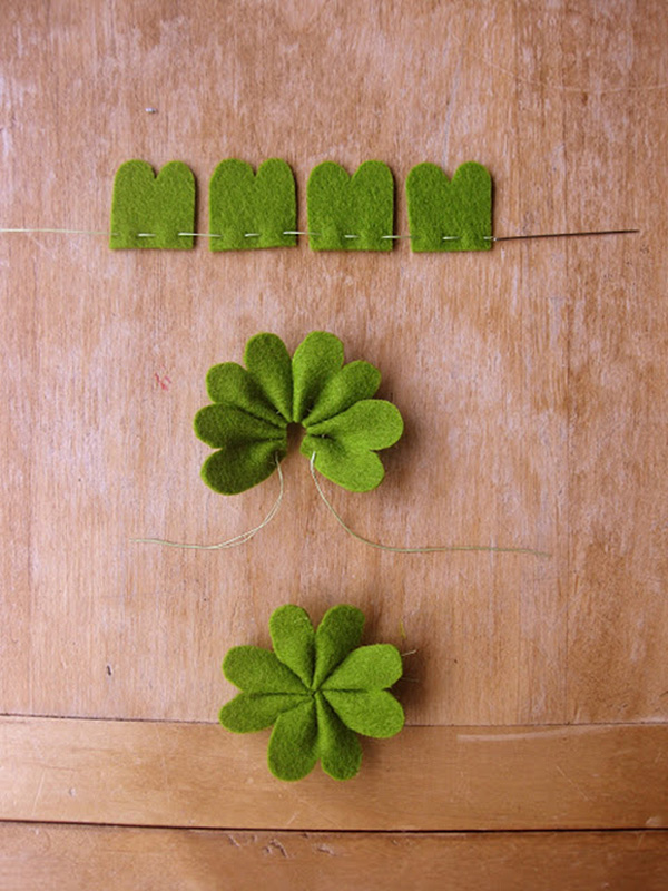 Shamrock Barettes by Paper & Ink on St Patricks Makes and Bakes at Squirrelly Minds