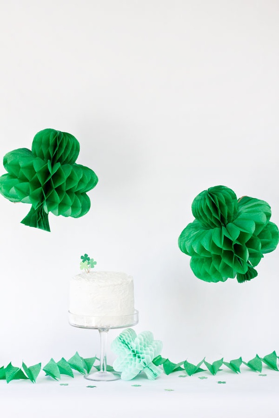 DIY Shamrock Honeycomb by Studio DIY on St Patricks Makes and Bakes at Squirrelly Minds