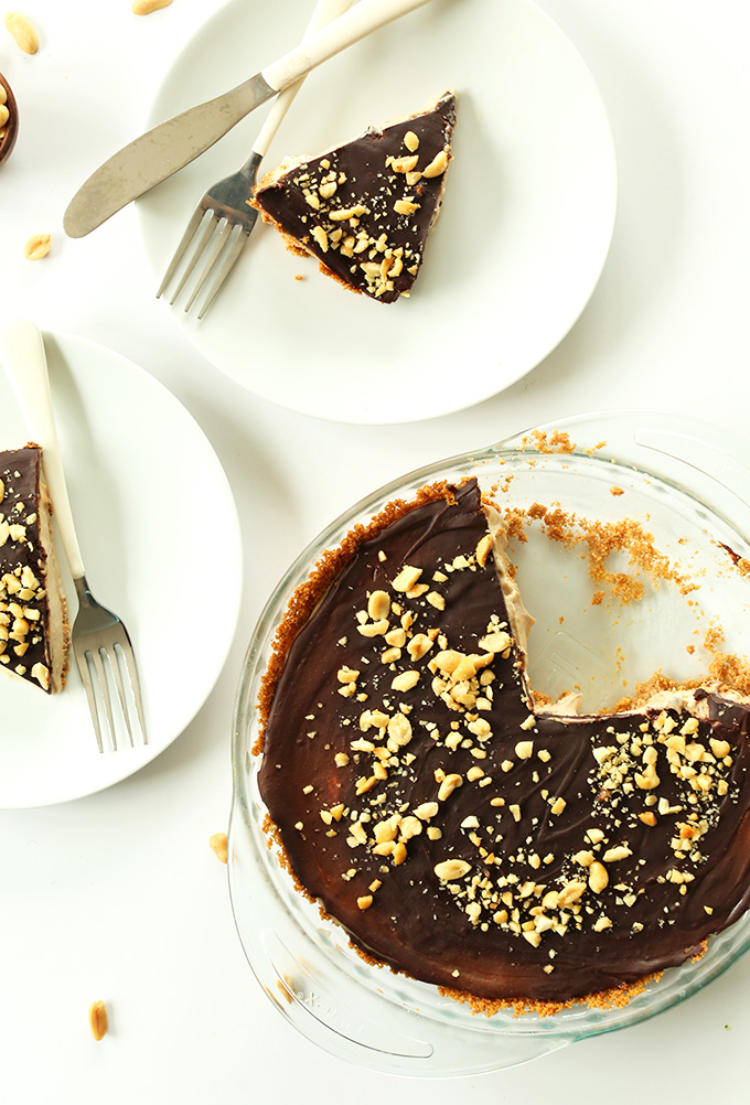 #pinmakeeat 6 | Squirrelly Minds - Vegan Peanut Butter Cup Pie from Minimalist Baker