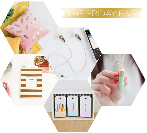 The Friday Five - Gold DIY's | Squirrelly Minds