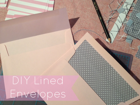 Lined envelopes DIY | Squirrelly Minds