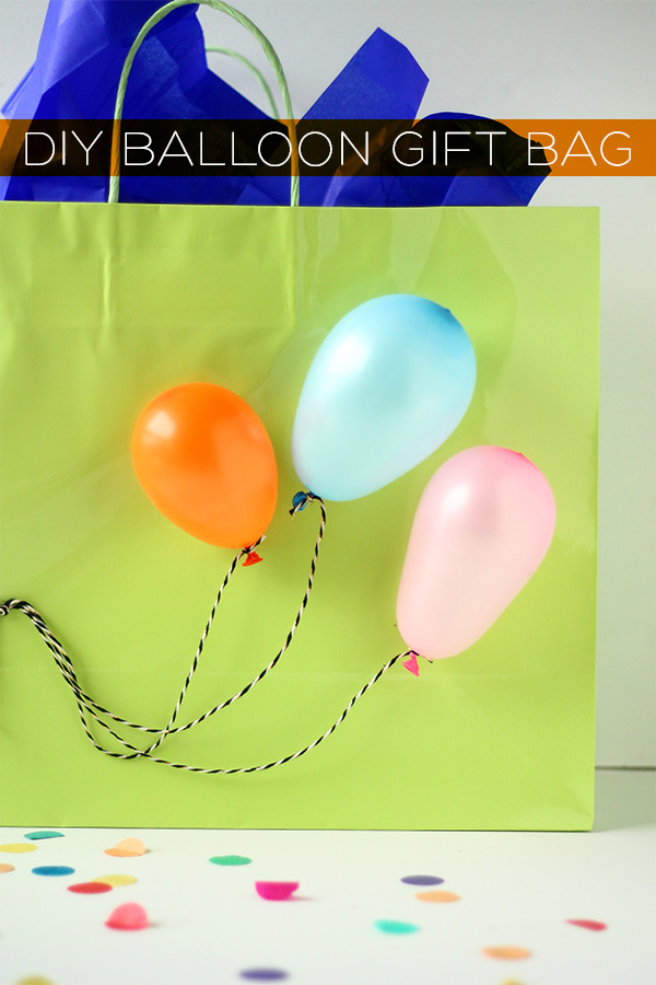 DIY Balloon Gift Bag | Squirrelly Minds