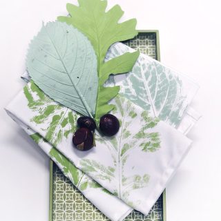 DIY | Leaf Stamped Towels