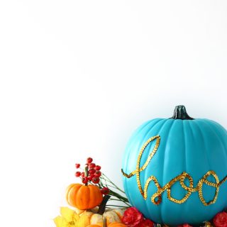 DIY | Sequin Message Pumpkin and the Teal Pumpkin Project