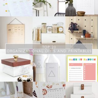 Top 20 Organization DIY’s and Printables