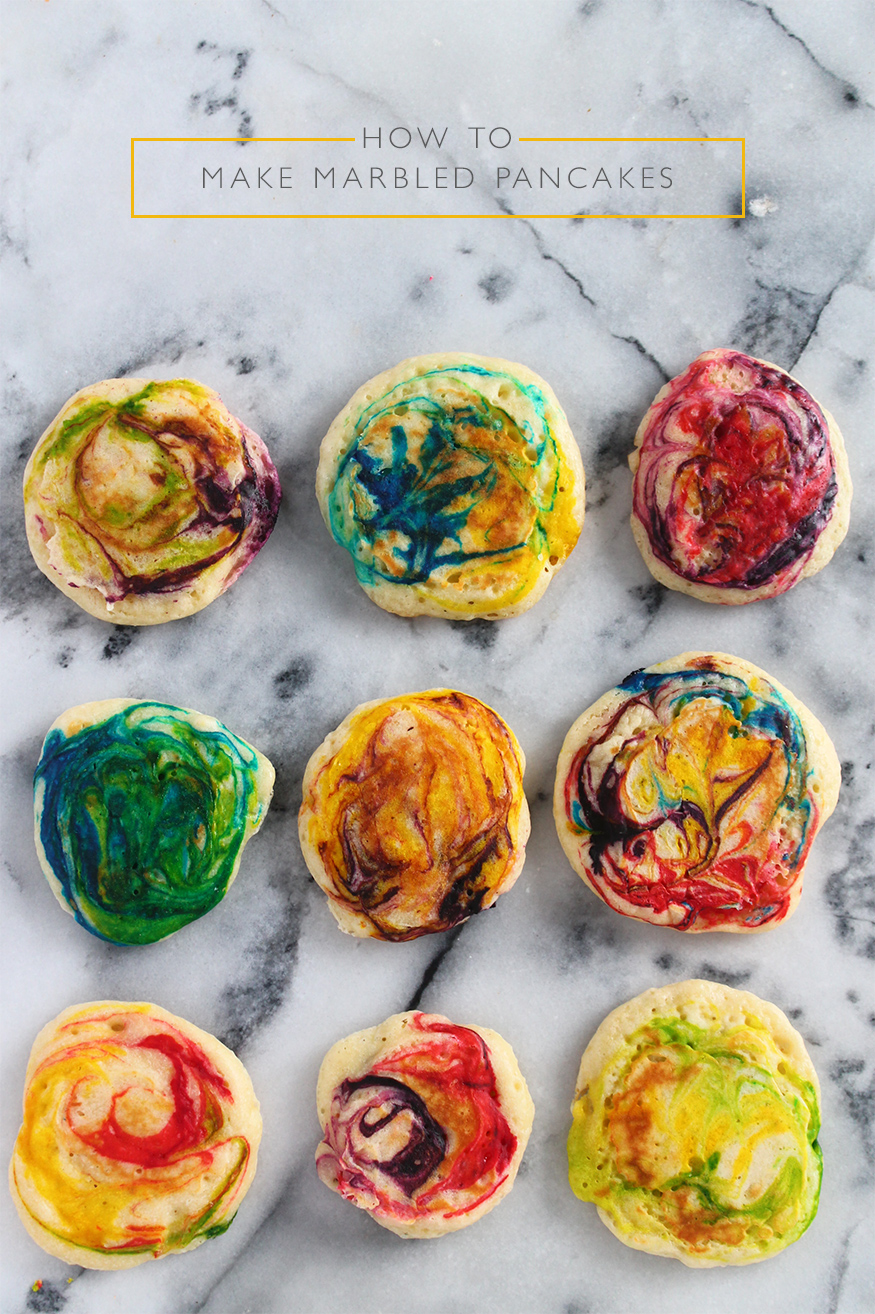 How to make marbled pancakes | Squirrelly Minds