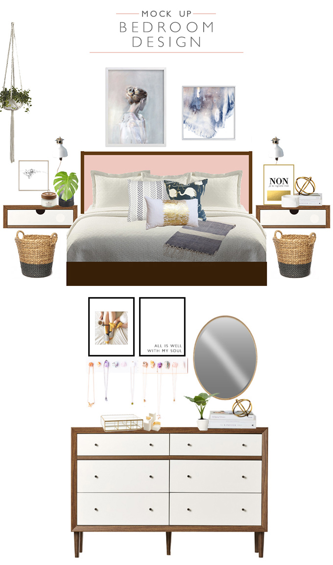 Mock Up Bedroom Design | Squirrelly Minds