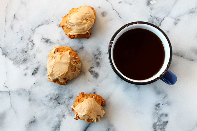 Mini pumpkin scones with brown sugar icing | Squirrelly Minds