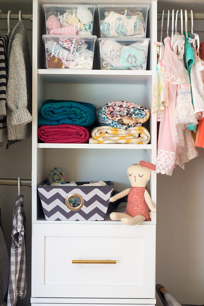 How to Organize a Nursery Closet | Squirrelly Minds