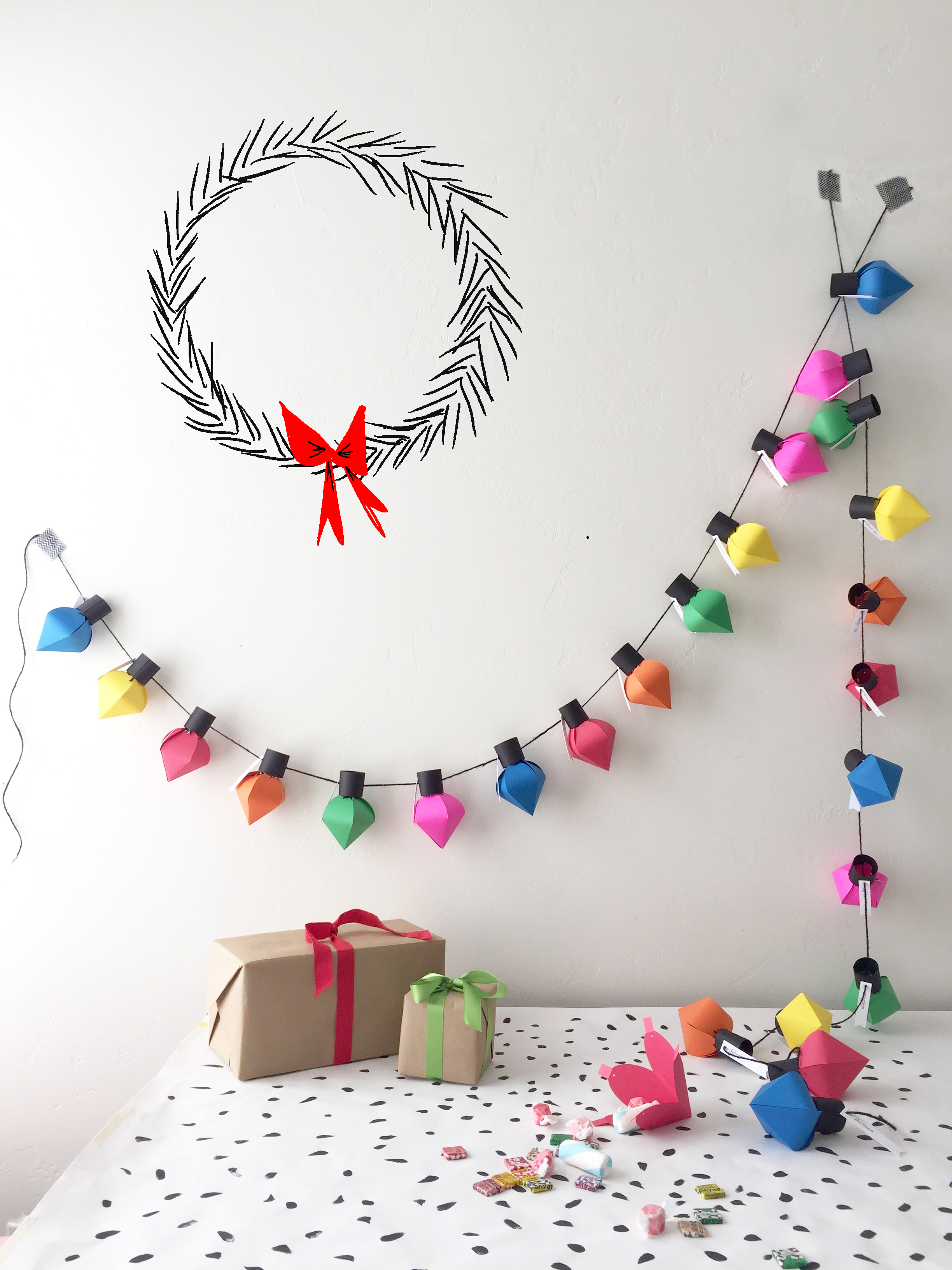 Top 10 Colourful DIY Advent Calendars - Image by The House That Lars Built on Squirrelly Minds