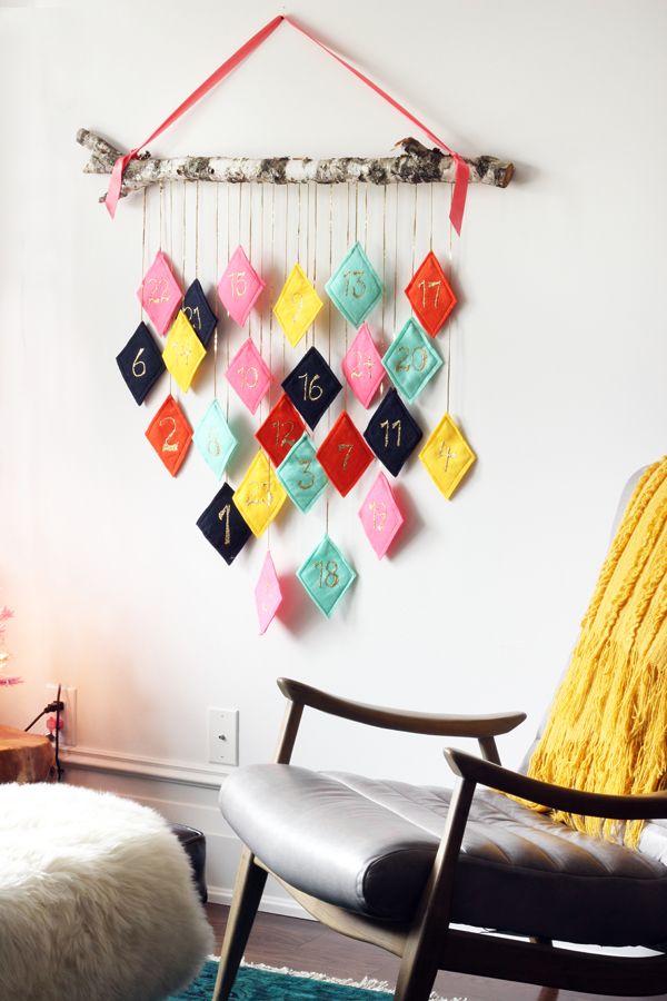 Top 10 Colourful DIY Advent Calendars - Image by The Sweet Escape on Squirrelly Minds